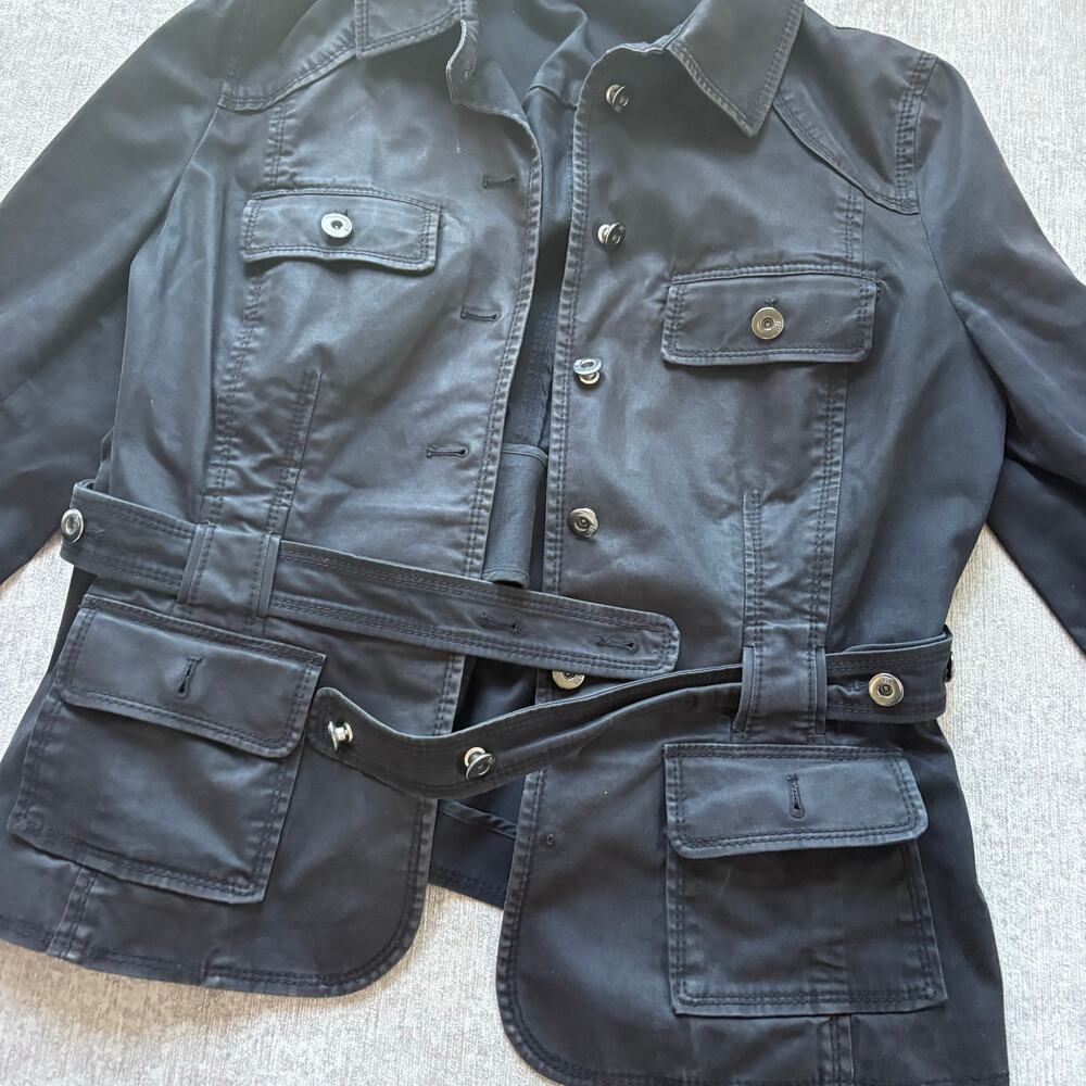 Hugo Boss Women’s Washed Black Coat - Picture 3 of 8